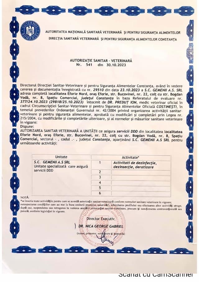 Certificat conformitate